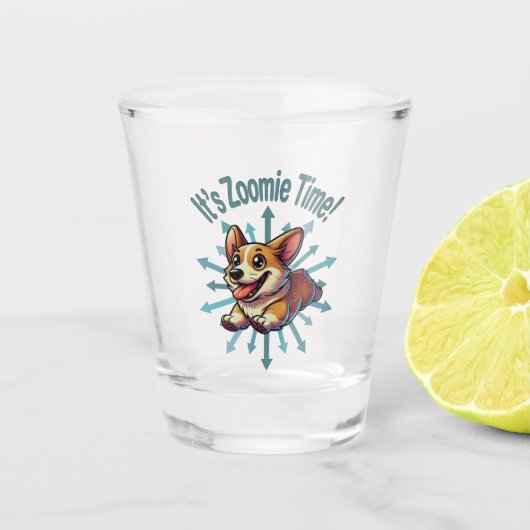 Verre A Shot C’est Zoomie Time Corgi (Devant)