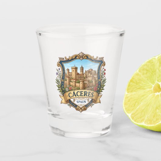 Verre A Shot Cáceres Espagne (Devant)