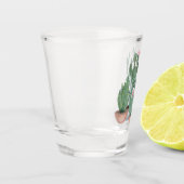 Verre A Shot Cactus aquarelle. (Gauche)