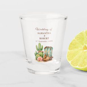 Verre A Shot Cactus désert Arizona Cactées Mariage Cowboy