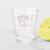 Verre A Shot Cadeau 40e anniversaire pour femmes (Dos)
