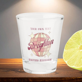 Verre A Shot Cadeau Brighton Royaume-Uni Angleterre 