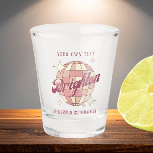 Verre A Shot Cadeau Brighton Royaume-Uni Angleterre
