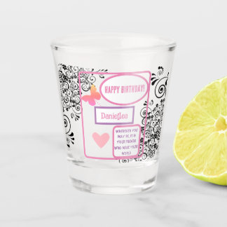 Verre A Shot Cadeau d'anniversaire personnalisé