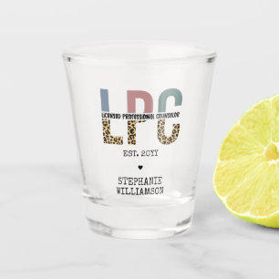 Verre A Shot Cadeau de conseiller professionnel autorisé LPC pe