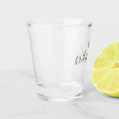 Verre A Shot Cadeau de demoiselle d'honneur | Nom de script per (Gauche)