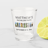 Verre A Shot Cadeau de l'enterrement de vie de garçon à Charles (Devant)