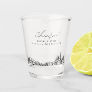 Verre A Shot Cadeau de mariage personnalisé à Washington DC Tch