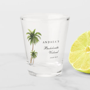 Verre A Shot Cadeau de Vierge pour Destination Plage aux Palmie