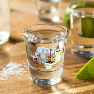 Verre A Shot Cadeau de weekend de Bachelorette   Austin, Texas