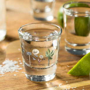 Verre A Shot Cadeau de weekend de Fiançailles personnalisé pour