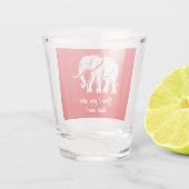 Verre A Shot Cadeau Farceur Eléphant Blanc (Dos)
