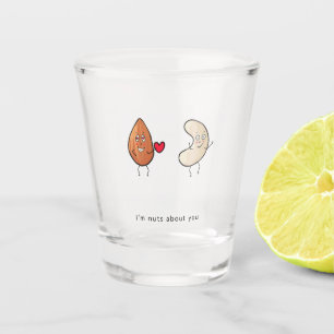 Verre A Shot Cadeau mignon, Fou de toi, drôle, noix 