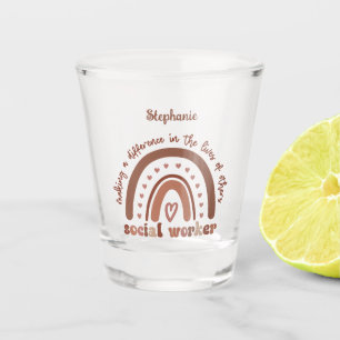 Verre A Shot Cadeau personnalisé d'appréciation des travailleur