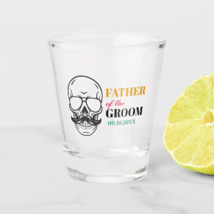 Verre A Shot Cadeau personnalisé de mariage pour le père du mar