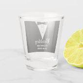 Verre A Shot Cadeau personnalisé Groomsmen (Dos)