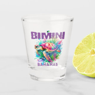 Verre A Shot Cadeau souvenir Bahamas : Bimini Bahamas Sea Turtl