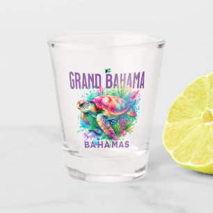Verre A Shot Cadeau souvenir Bahamas : Grande Bahama Sea Turtle