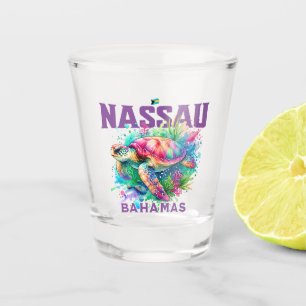 Verre A Shot Cadeau souvenir Bahamas : Nassau Bahamas Sea Turtl