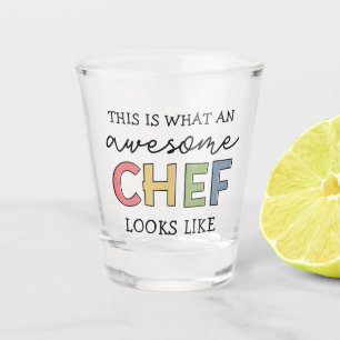Verre A Shot Cadeaux de Chef géniaux Meilleur Chef Jamais Drô