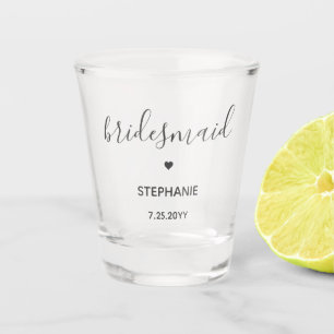 Verre A Shot Cadeaux de femme de chambre minimaliste chic perso