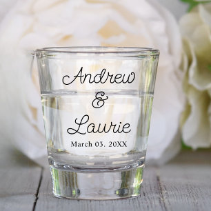 Verre A Shot Cadeaux de mariage personnalisés pour couples fête