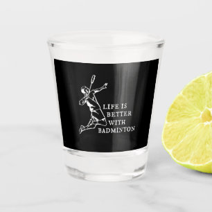 Verre A Shot Cadeaux du joueur de badminton