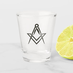 Verre A Shot Cadeaux Maçonniques Symboles Compas Maçon Franc-Ma