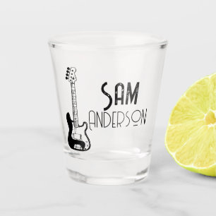Verre A Shot Cadeaux Vintages personnalisés pour guitariste, mu