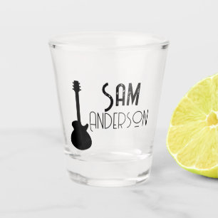 Verre A Shot Cadeaux Vintages personnalisés pour guitariste, mu