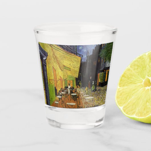Verre A Shot Café nocturne de Van Gogh (Devant)