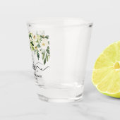 Verre A Shot Calligraphie Aimer Vert Floral Mariage (Droite)