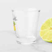 Verre A Shot Calligraphie moderne Limoncello Aquarelle Citron (Droite)