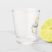 Verre A Shot Calligraphie Or Monogrammé Heureusement Jamais Apr (Gauche)
