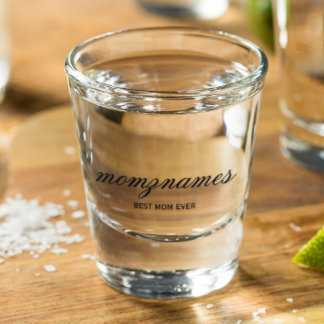 Verre A Shot Calligraphie personnalisée du nom pour la meilleur