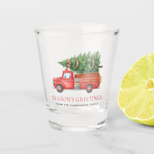 Verre A Shot Camion de pompiers de Noël moderne personnalisé