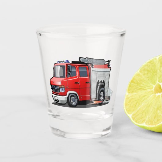 Verre A Shot Camion-feu de dessin (Devant)