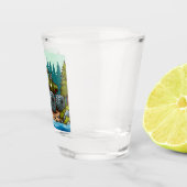 Verre A Shot Camion Monster Vert dans la forêt (Droite)