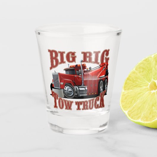 Verre A Shot Camion remorque de dessin (Devant)