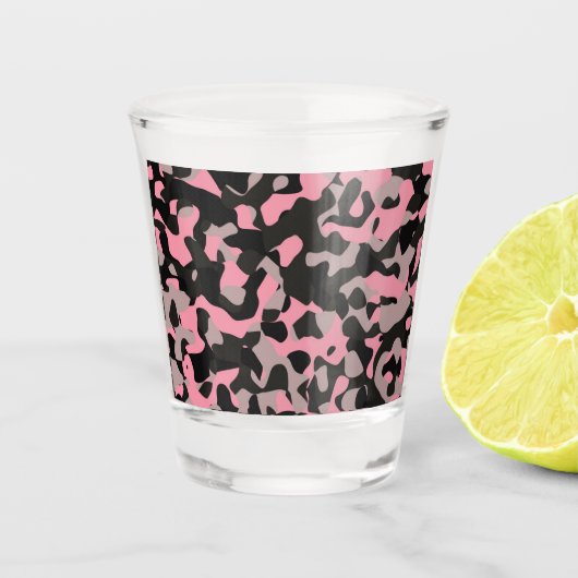 Verre A Shot Camo rose (Devant)