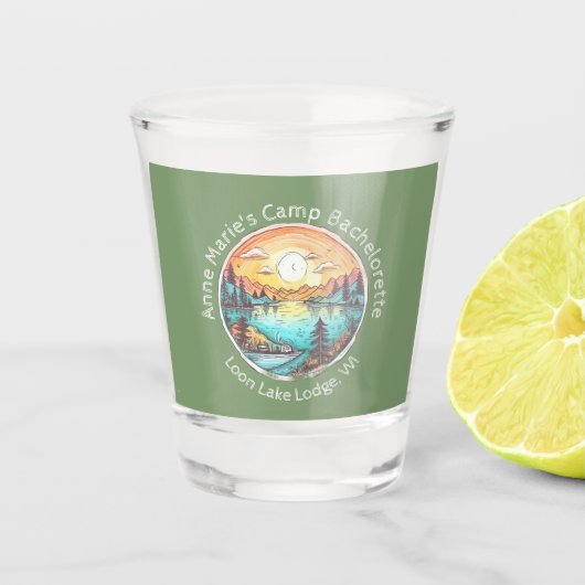 Verre A Shot Camp Bachelorette Party Week-end Vitrail (Devant)