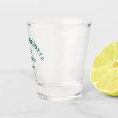 Verre A Shot Camp Thème Bachelorette Forêt Green Crest (Droite)