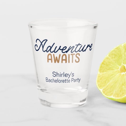Verre A Shot Camping Mountain Adventure Bachelorette Party (Devant)