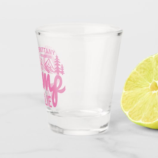 Verre A Shot Camping personnalisé Bachelorette Party Bridesmait (Droite)