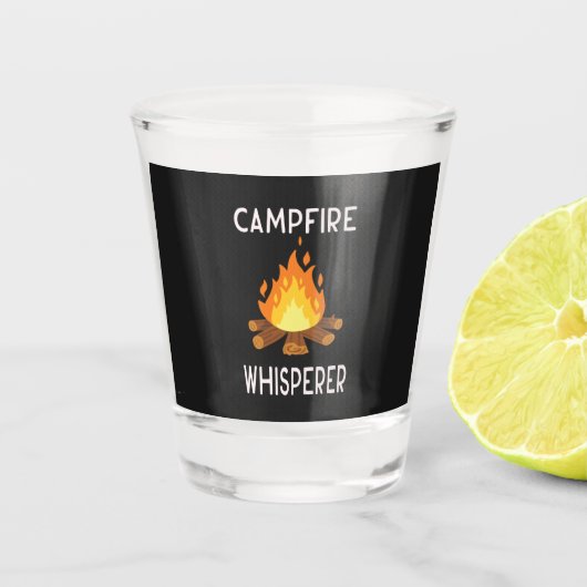 Verre A Shot Camping - Whisperer de feu de camp (Devant)