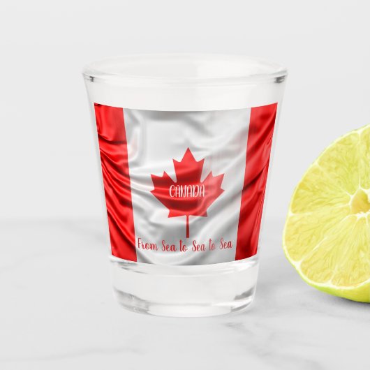 Verre A Shot CANADA D'un océan à l'autre (Devant)