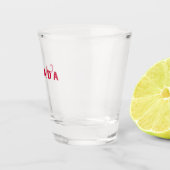 Verre A Shot Canada moderne pays canadien Drapeau Souvenir (Droite)