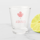 Verre A Shot Canada Rouge (Dos)