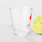 Verre A Shot Canada Rouge (Gauche)