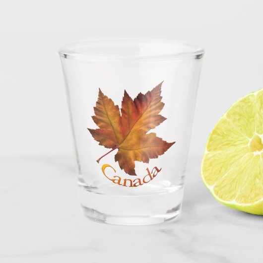 Verre A Shot Canada Tir Glaces Canada Maple Leaf Souvenirs (Devant)